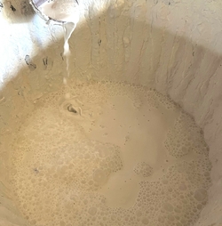 préparation du lait de chaux